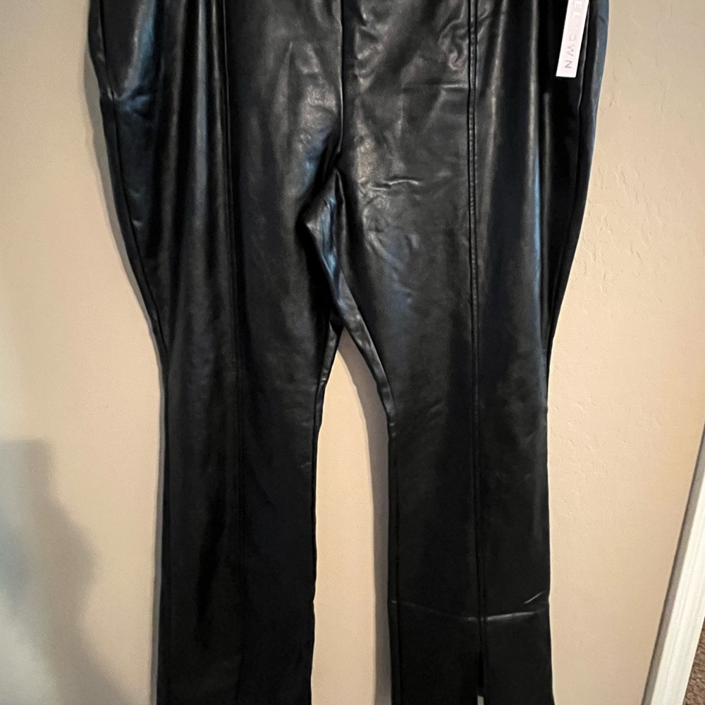 Tinseltown Black Leather Pants